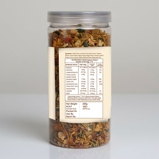 Spinach Millet Mixture – Gluten Free Healthy Namkeen