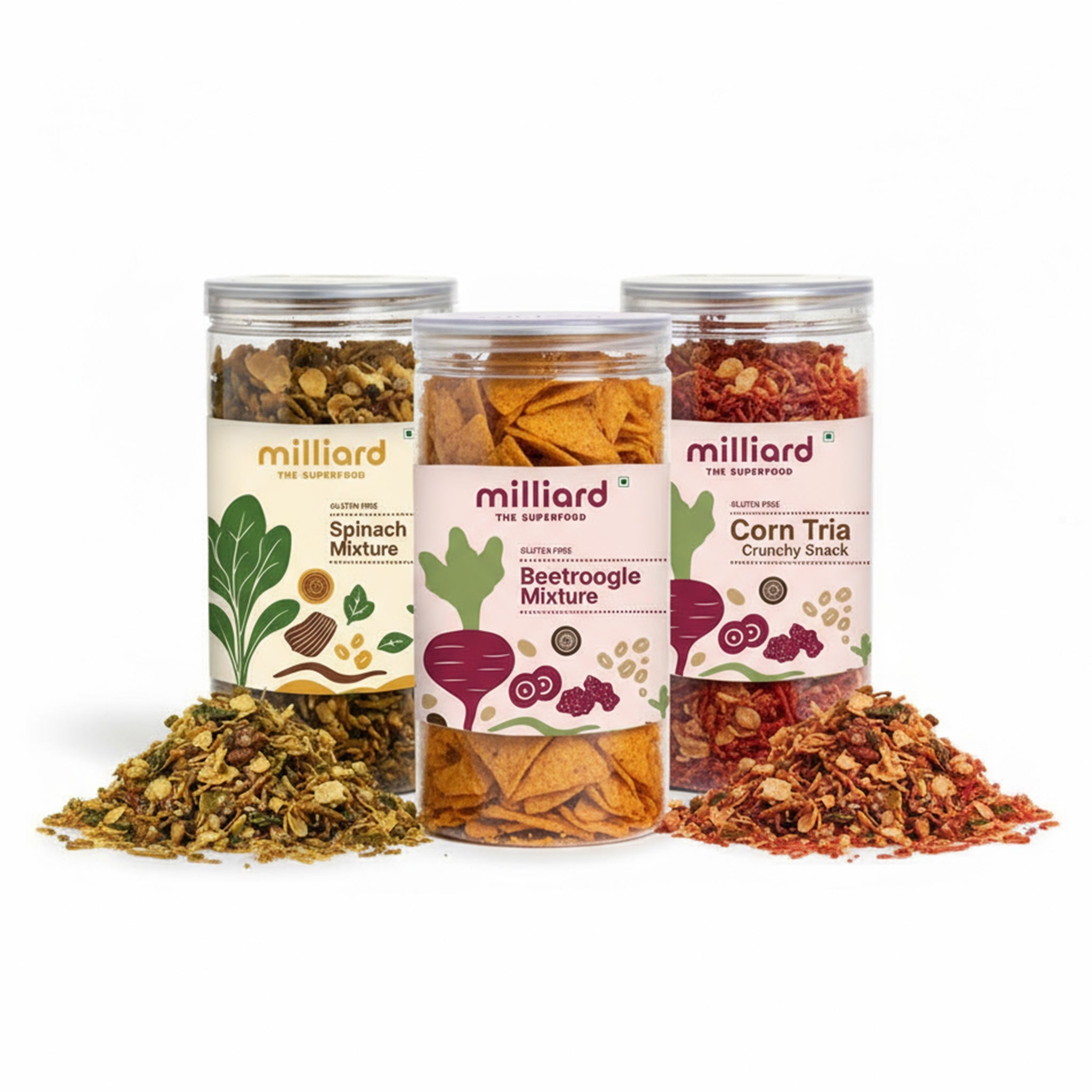 Healthy Mix Combo – Spinach, Beetroot & Corn Triangle Mixtures