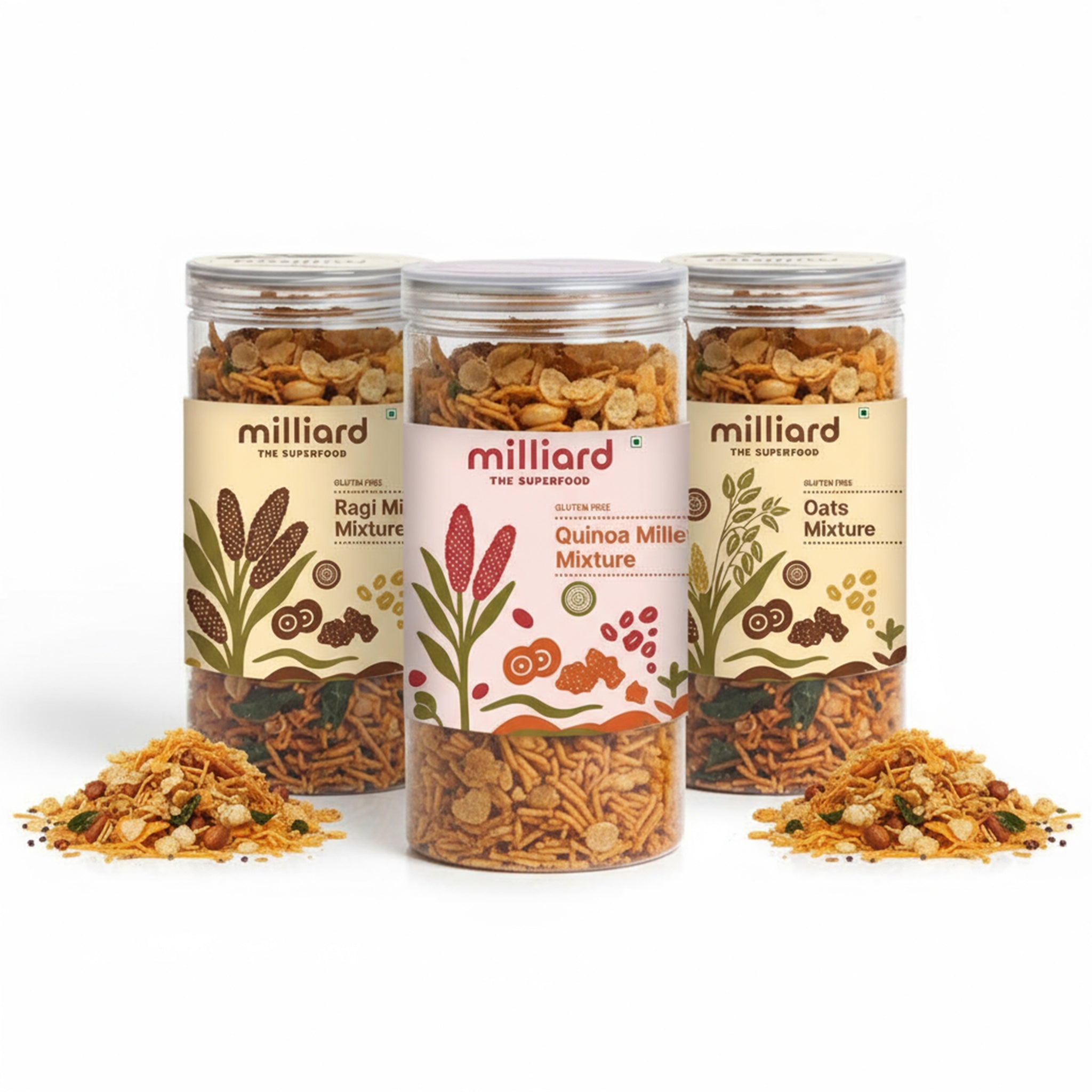 Millet Mixture Combo – Quinoa, Ragi & Oats Mixtures (Gluten-Free Superfood Snacks)