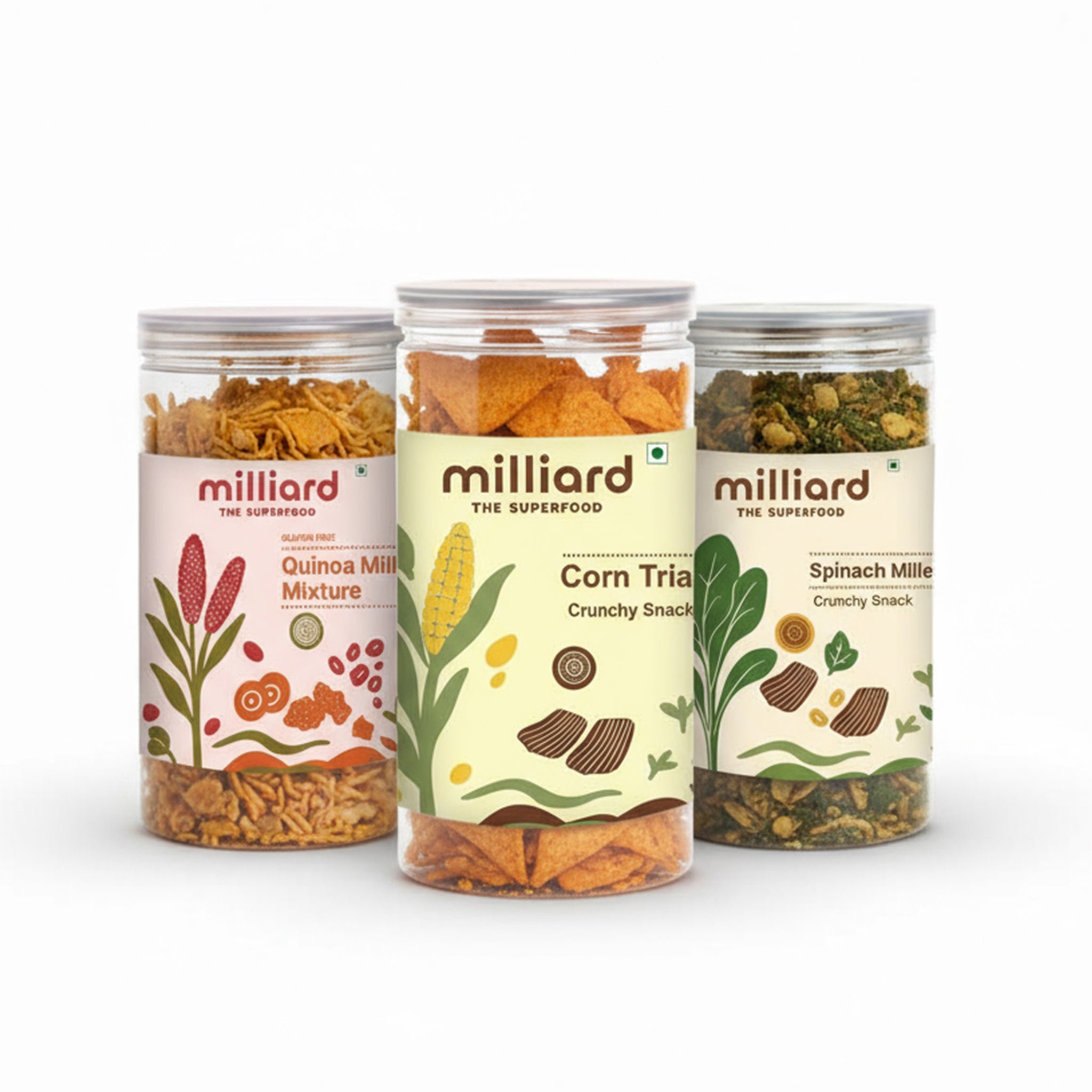 Healthy Crunch Combo – Quinoa, Corn & Spinach Snacks