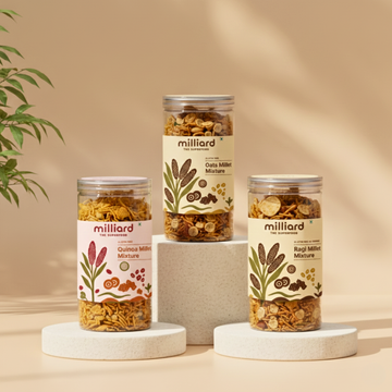 Millet Mixture Combo – Quinoa, Ragi & Oats Mixtures (Gluten-Free Superfood Snacks)