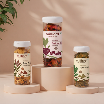 Healthy Superfood Chips Combo – Spinach, Beetroot & Ragi (Gluten-Free)