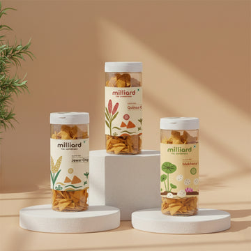 Milliard Healthy Superfood Chips Combo – Quinoa, Jowar & Makhana